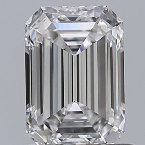 1.01 carat, D colour, IF clarity, Emerald shape, Natural Diamond.
