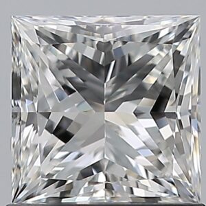 1 carat, F colour, VS1 clarity, Princess shape, Natural Diamond.