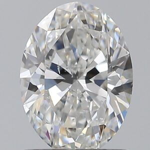 0.96 carat, F colour, SI2 clarity, Oval shape, Natural Diamond.
