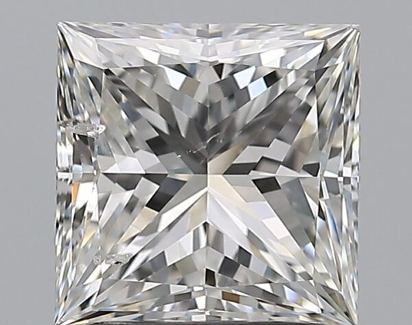 2 carat, H colour, SI2 clarity, Princess shape, Natural Diamond.