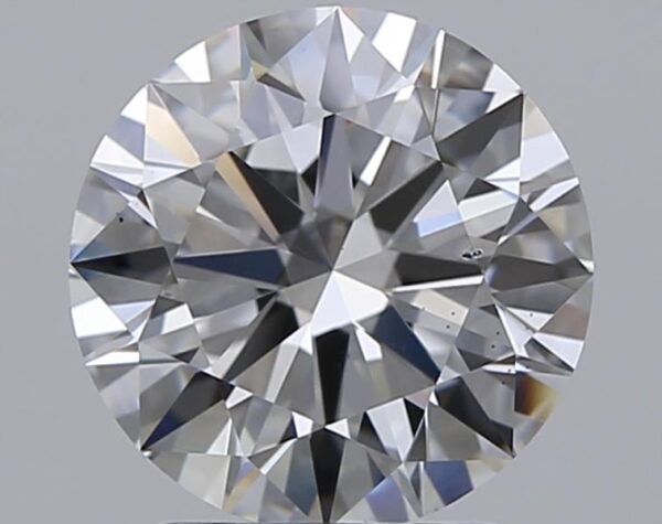 2 carat, D colour, SI1 clarity, Round shape, Natural Diamond.