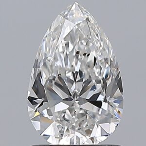 1 carat, F colour, SI2 clarity, Pear shape, Natural Diamond.