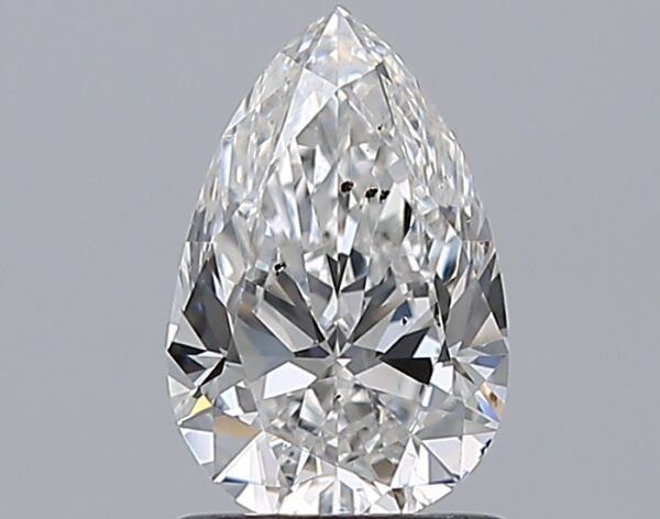 1 carat, F colour, SI2 clarity, Pear shape, Natural Diamond.