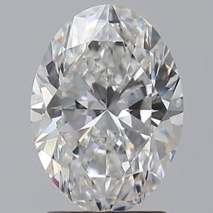2.01 carat, F colour, SI1 clarity, Oval shape, Natural Diamond.