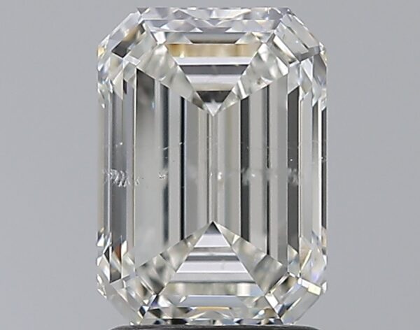 2.02 carat, H colour, SI2 clarity, Emerald shape, Natural Diamond.