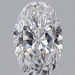 1.01 carat, D colour, SI1 clarity, Oval shape, Natural Diamond.