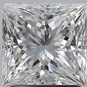 1.51 carat, F colour, VVS2 clarity, Princess shape, Natural Diamond.