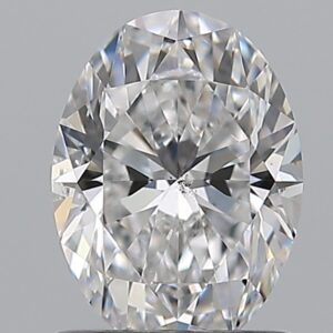 1 carat, D colour, SI1 clarity, Oval shape, Natural Diamond.