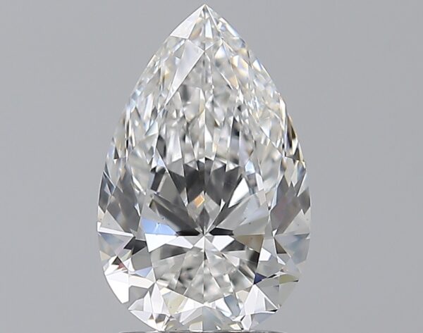 2.01 carat, E colour, VS2 clarity, Pear shape, Natural Diamond.