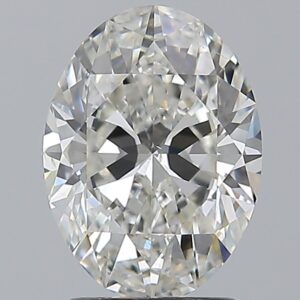 2.01 carat, H colour, SI1 clarity, Oval shape, Natural Diamond.