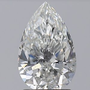 2 carat, G colour, SI2 clarity, Pear shape, Natural Diamond.