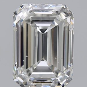 2.8 carat, G colour, SI1 clarity, Emerald shape, Natural Diamond.