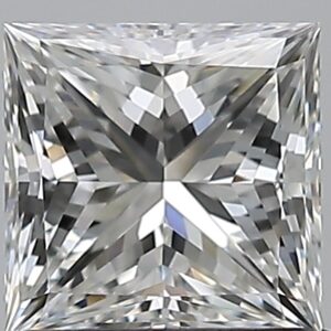 1.01 carat, G colour, VVS1 clarity, Princess shape, Natural Diamond.