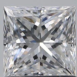 1.01 carat, E colour, VS1 clarity, Princess shape, Natural Diamond.