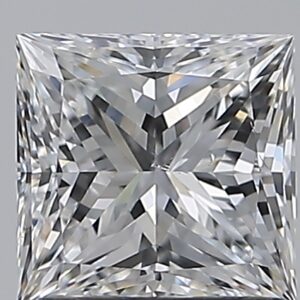1.01 carat, E colour, SI1 clarity, Princess shape, Natural Diamond.