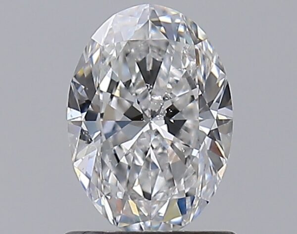 0.96 carat, E colour, SI2 clarity, Oval shape, Natural Diamond.