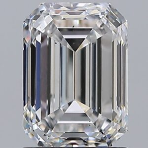 1.79 carat, E colour, SI1 clarity, Emerald shape, Natural Diamond.