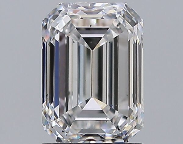 1.79 carat, E colour, SI1 clarity, Emerald shape, Natural Diamond.