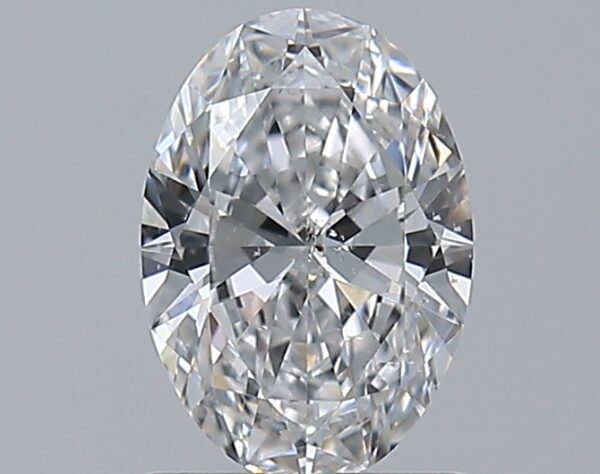 0.96 carat, D colour, SI2 clarity, Oval shape, Natural Diamond.