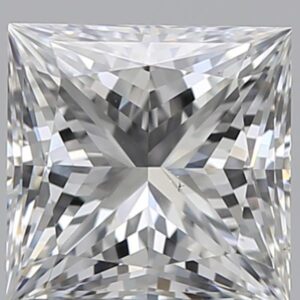 1 carat, G colour, VS2 clarity, Princess shape, Natural Diamond.