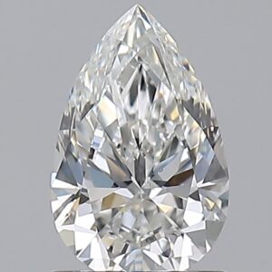 1.01 carat, F colour, SI1 clarity, Pear shape, Natural Diamond.