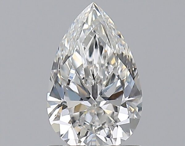 1.01 carat, F colour, SI1 clarity, Pear shape, Natural Diamond.