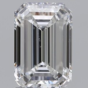 1.85 carat, F colour, VS2 clarity, Emerald shape, Natural Diamond.