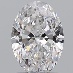 1 carat, D colour, SI1 clarity, Oval shape, Natural Diamond.