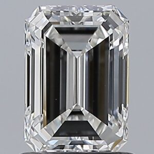 1 carat, F colour, VS1 clarity, Emerald shape, Natural Diamond.