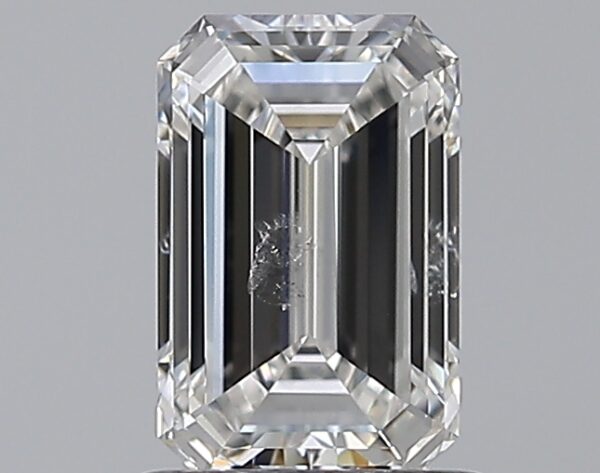 1 carat, F colour, SI2 clarity, Emerald shape, Natural Diamond.