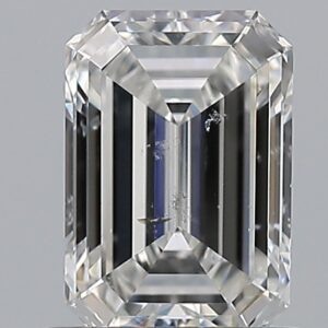 1.01 carat, F colour, SI2 clarity, Emerald shape, Natural Diamond.