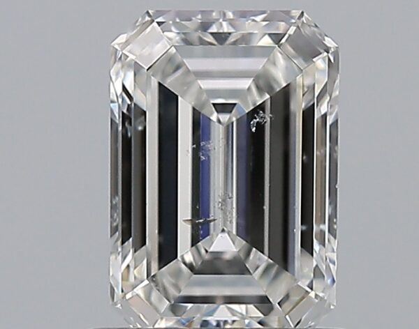 1.01 carat, F colour, SI2 clarity, Emerald shape, Natural Diamond.