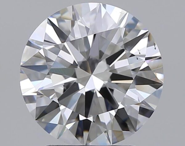 2.23 carat, E colour, VS2 clarity, Round shape, Natural Diamond.