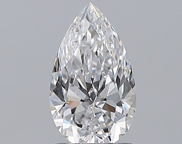 1.02 carat, D colour, SI1 clarity, Pear shape, Natural Diamond.