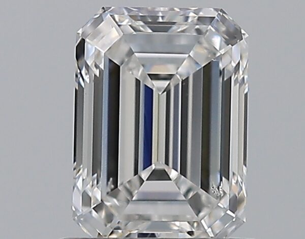1 carat, E colour, SI2 clarity, Emerald shape, Natural Diamond.