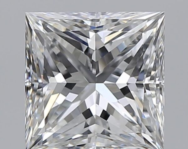2 carat, F colour, SI2 clarity, Princess shape, Natural Diamond.