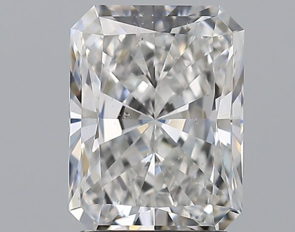 2.07 carat, E colour, SI1 clarity, Radiant shape, Natural Diamond.
