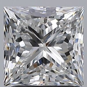 1.51 carat, E colour, VS2 clarity, Princess shape, Natural Diamond.