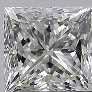 1 carat, H colour, VS1 clarity, Princess shape, Natural Diamond.