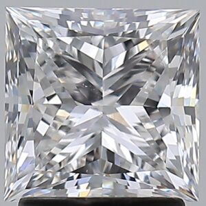 2.13 carat, E colour, VS2 clarity, Princess shape, Natural Diamond.