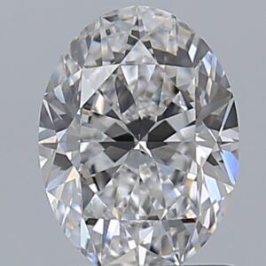 0.96 carat, D colour, SI1 clarity, Oval shape, Natural Diamond.