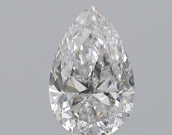 1 carat, E colour, SI2 clarity, Pear shape, Natural Diamond.