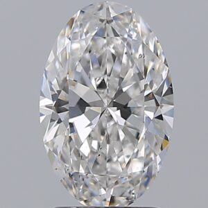 2.01 carat, E colour, SI1 clarity, Oval shape, Natural Diamond.
