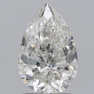 1.5 carat, H colour, SI2 clarity, Pear shape, Natural Diamond.