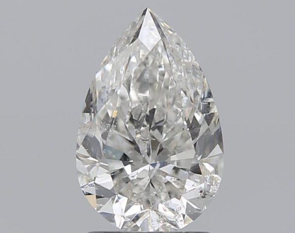 1.5 carat, H colour, SI2 clarity, Pear shape, Natural Diamond.