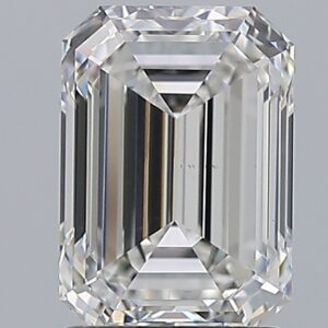 2.01 carat, E colour, VS2 clarity, Emerald shape, Natural Diamond.