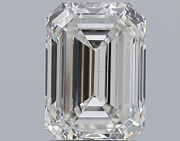 2.01 carat, E colour, VS2 clarity, Emerald shape, Natural Diamond.