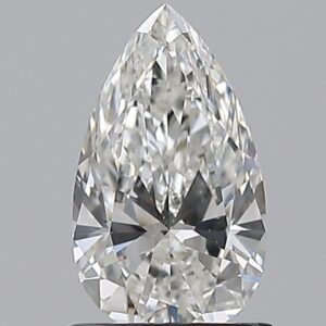 1 carat, F colour, SI1 clarity, Pear shape, Natural Diamond.