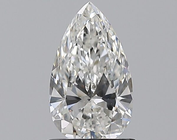 1 carat, F colour, SI1 clarity, Pear shape, Natural Diamond.