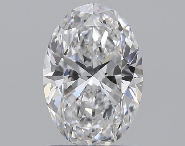 1.21 carat, E colour, VVS2 clarity, Oval shape, Natural Diamond.